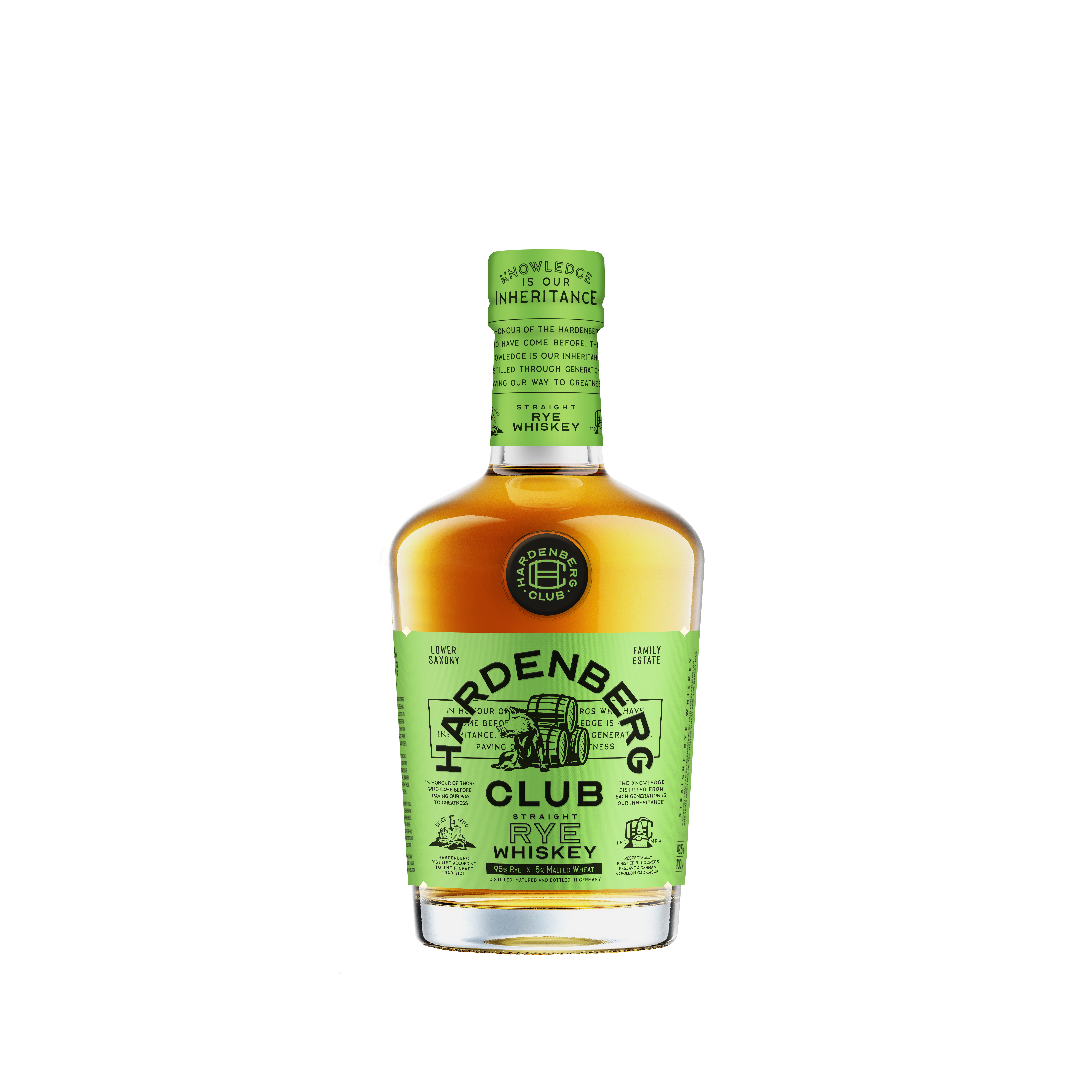 Hardenberg Club Straight Rye Whiskey 0,7l Hardenberg Club Straight Rye Whiskey 0,7l
