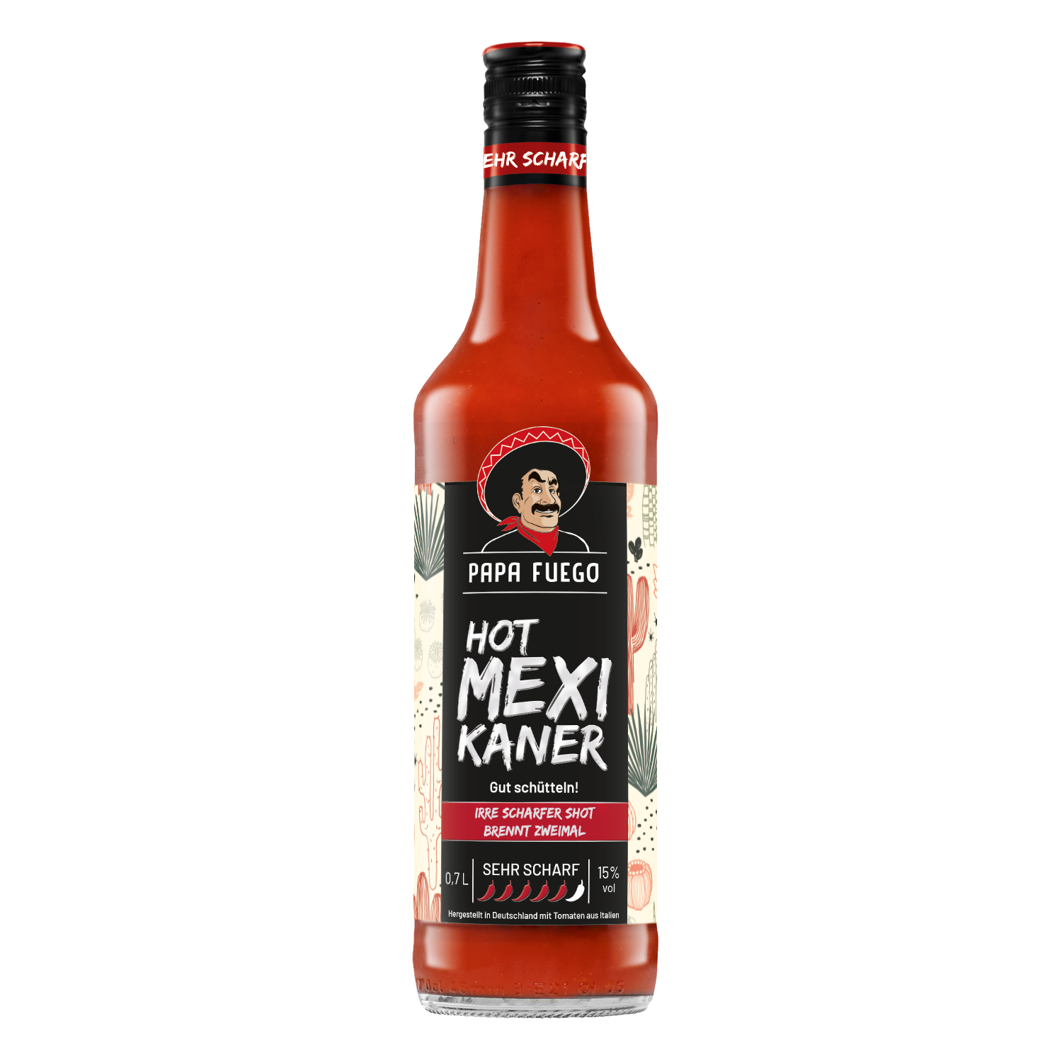 Papa Fuego Mexikaner sehr scharf 0,7l Papa Fuego Mexikaner sehr scharf 0,7l