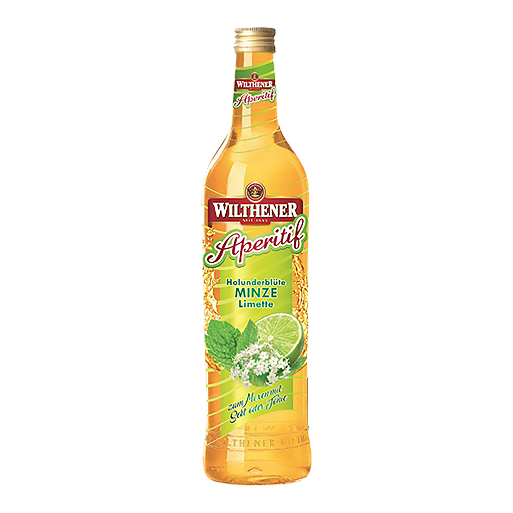Wilthener Aperitif Holunderblüte-Minze-Limette 0,7l Wilthener Aperitif Holunderblüte-Minze-Limette 0,7l