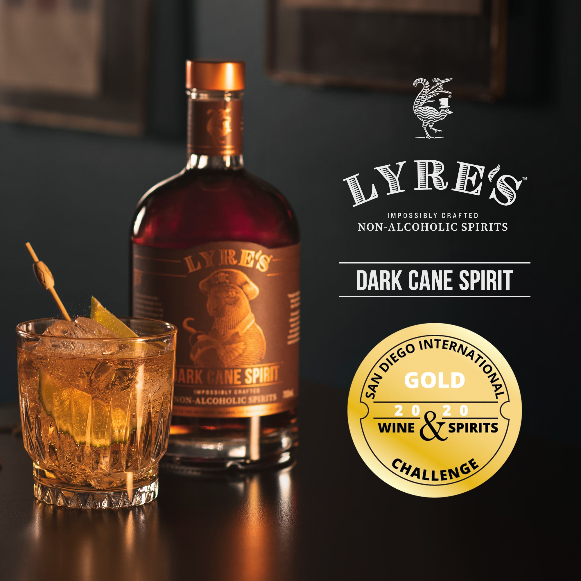 Lyre's Dark Cane Spirit  0% vol. 0,7l